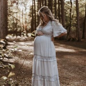 Maternity Lace Detail Dress